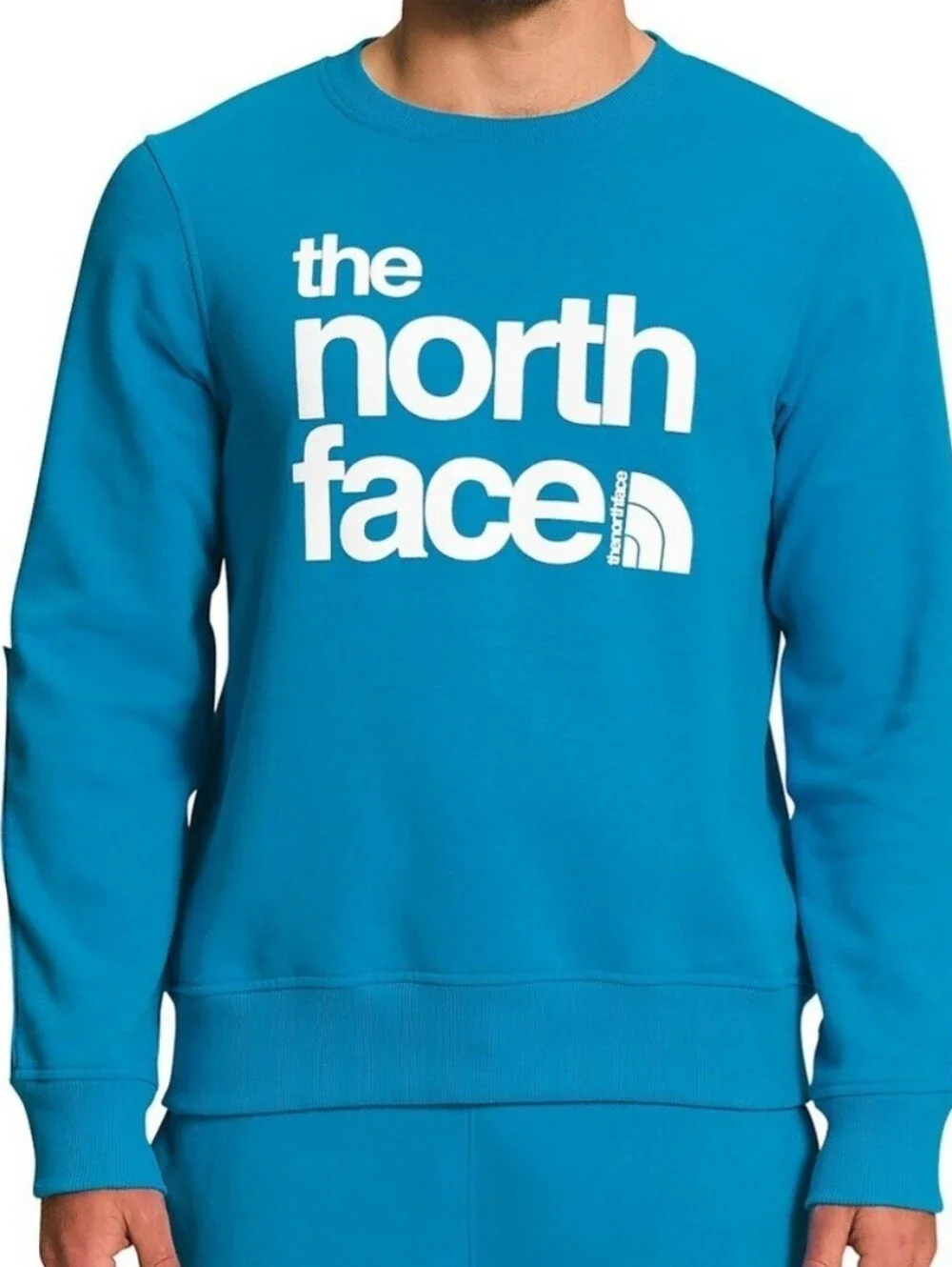 Nwot The North Face Mens Coordinates Crew Sweatshirt - Acoustic Blue - M